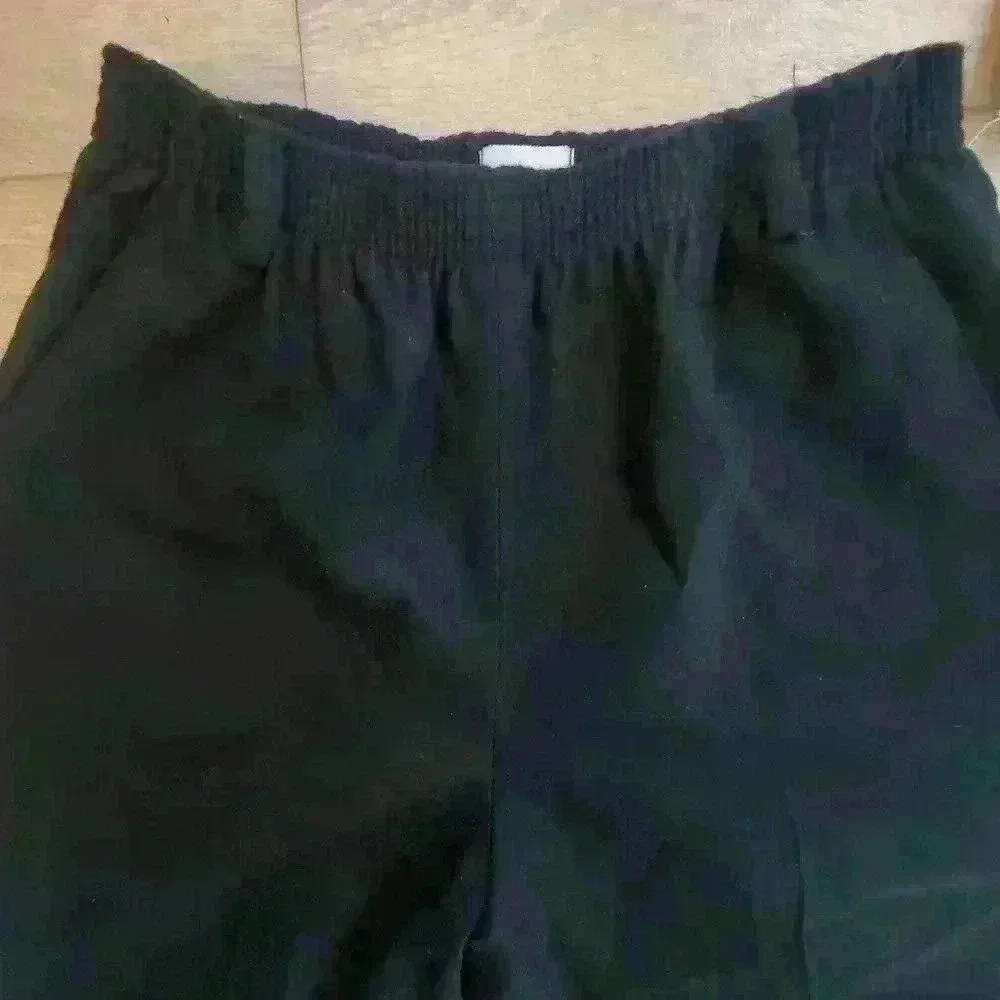 Koret vintage pants 8 NWT‎ 100% merino wool black tapered elastic waist lined - Picture 2 of 7